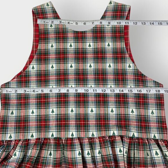 Vtg Dogwood Lane Christmas Dress | S | Red Plaid | Seasonal Festive Cottagecore - Picture 6 of 8